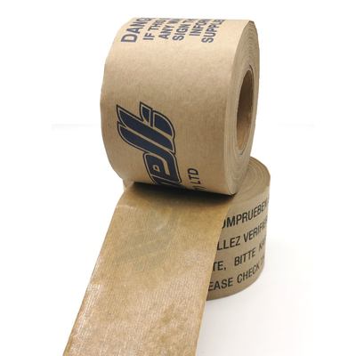 Kraft gommato attivato acqua di nastro di carta, nastro d'imballaggio di Kraft per il sigillamento del cartone