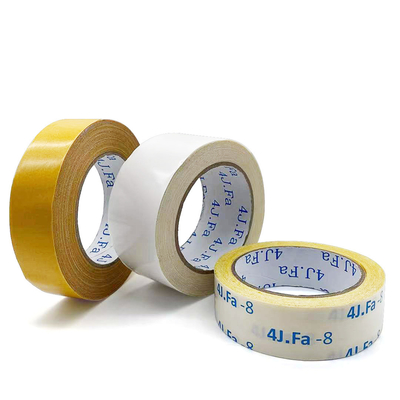 Yellow Waterproof Double Sided Carpet Tape , 2 Inch Double Sided Tape Hot Melt