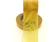 Nastro adesivo del tappeto della colata calda personalizzabile di dimensione parteggiato doppio giallo per la mostra