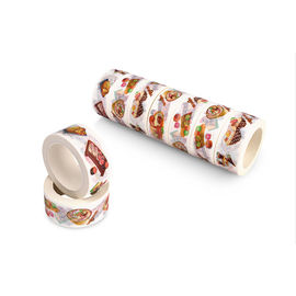 Washi floreale colorato di nastro di carta, adesivo di gomma leggermente modellato del nastro del mestiere