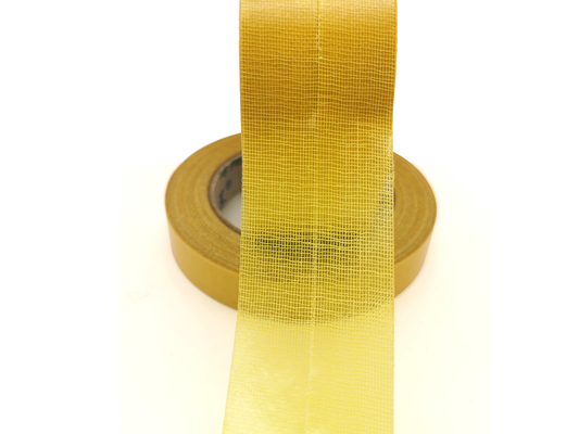 Nastro adesivo del tappeto della colata calda personalizzabile di dimensione parteggiato doppio giallo per la mostra