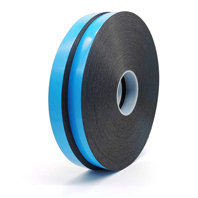 1 mm Nero / Bianco Nastro di schiuma di PE assorbente gli urti con rivestimento di carta di sigillamento e legame bordo del banner