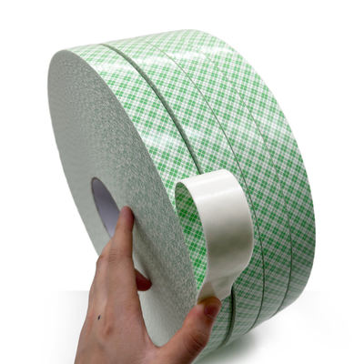 Nastro di schiuma in PU doppiamente rivestito 1 mm Adesivo acrilico bianco 24 m