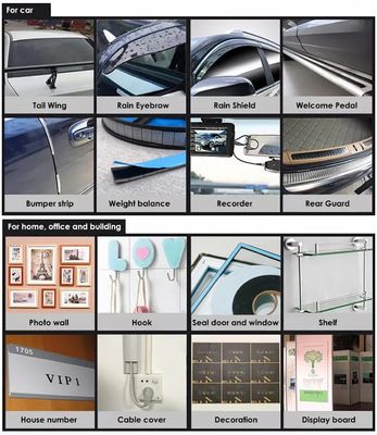 Soft White/Grey/Black PE Foam Tape with Solvent Adhesive for Mounting and Sealing