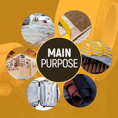 Nastro reticolato a doppia faccia di fibra di vetro ad alta resistenza adesiva con spessore 220MIC per strisce e pavimenti in PVC