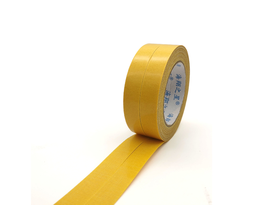 Nastro personalizzabile adesivo del tappeto della colata calda parteggiato doppio giallo