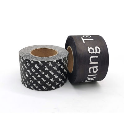 Colata personalizzabile Kraft autoadesivo di Logo Black Single Sided Hot di nastro di carta