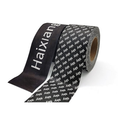 Il singolo nero stampato su ordinazione Kraft del lato di nastro di carta per il sigillamento del cartone