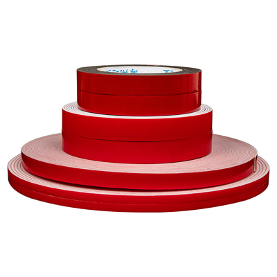 Campione libero rosso parteggiato del nastro della schiuma della colla di vetro spessa 0.8mm diretta della fabbrica singolo